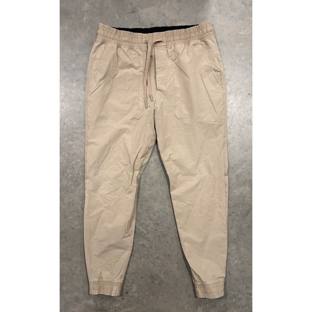 Lululemon Men's ABC Warpstreme Jogger Pants Beige Men's Size Large Athleisure